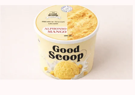 Good Scoop Alphonso Mango premium Italian gelato tub